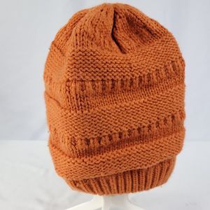 Wrapables Cable Knit Beanie Cap Hat, Longhorn Orange